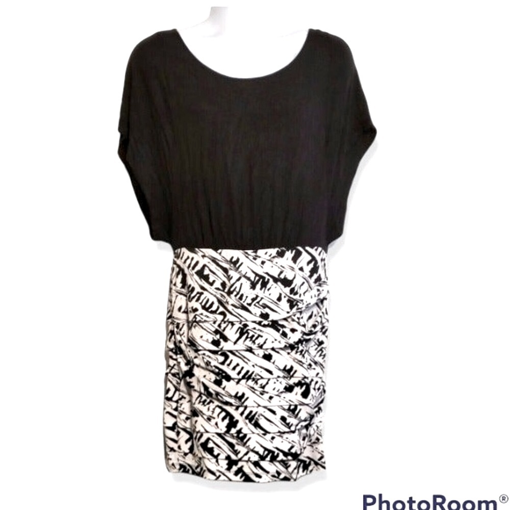 BCBGeneration dress tunic XS gray black stretchy